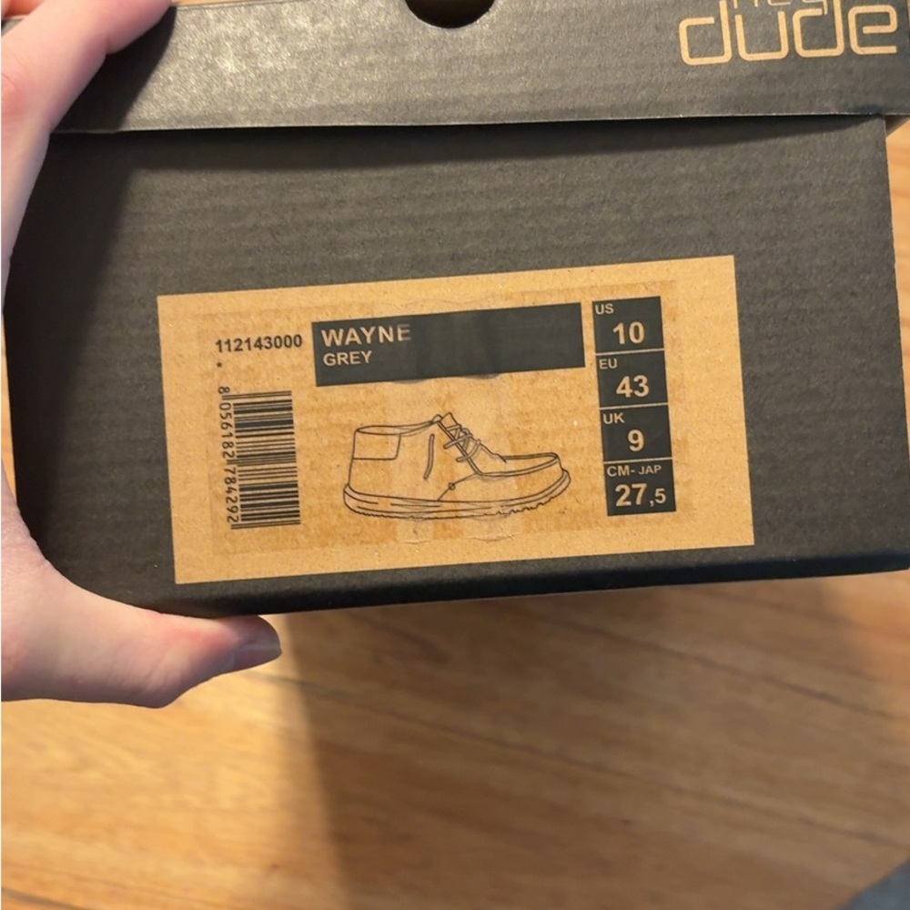 Hey Dude Men's Wayne Grey Shoes